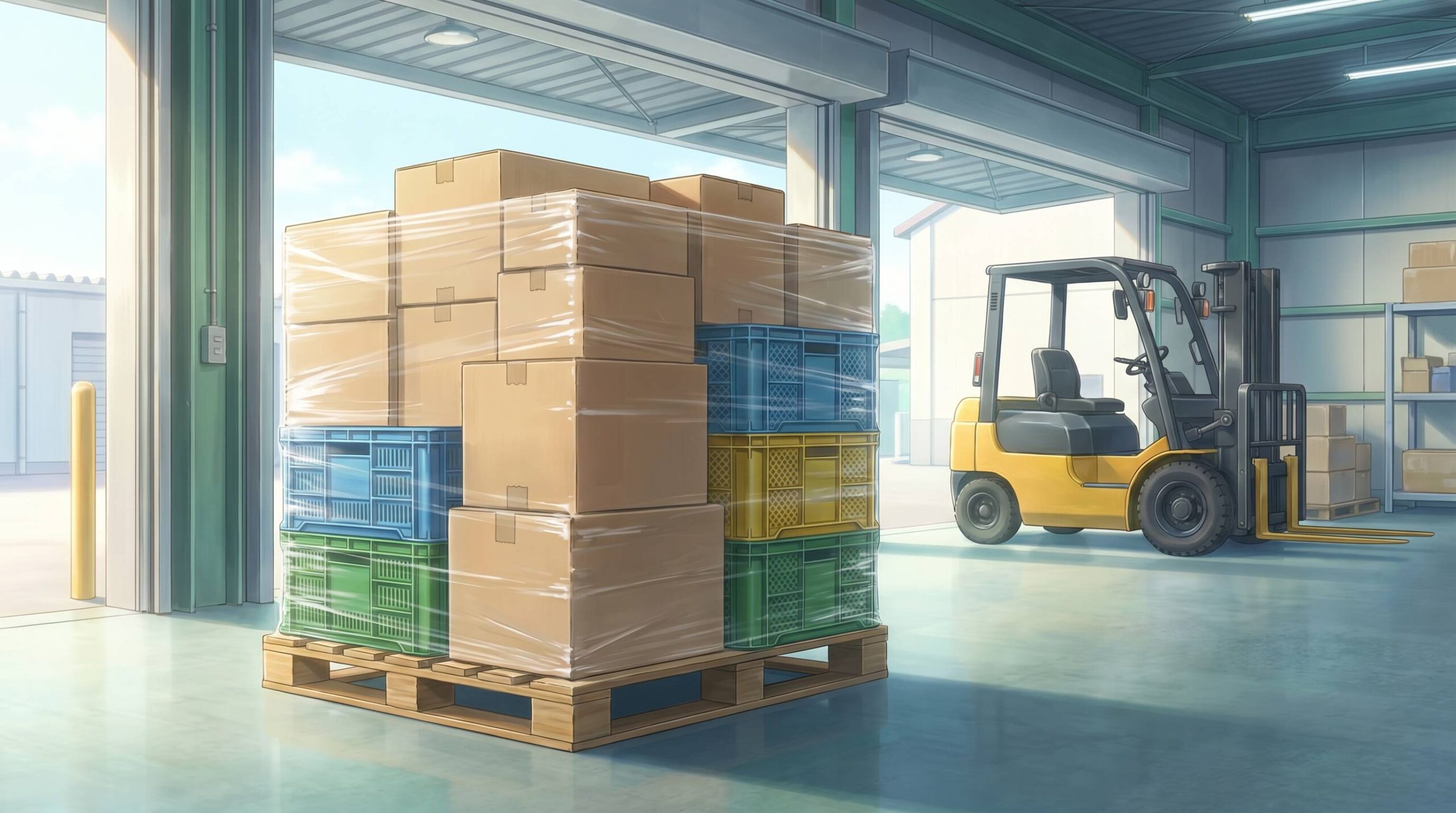 the shipment was prepared for onward transport